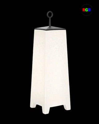 Vondom Mora LED floor lamp in Ice White 2101 polyethylene