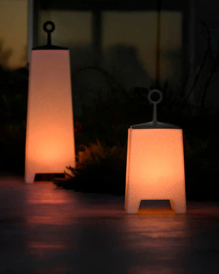 Vondom Mora LED floor lamp in Ice White 2101 polyethylene