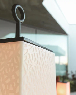 Vondom Mora LED floor lamp in Ice White 2101 polyethylene