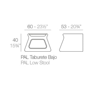 Vondom Pal coffee table/stool LED RGBW multicolor by Karim Rashid - Buy now on ShopDecor - Discover the best products by VONDOM design