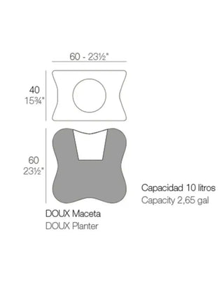 Vondom Pal Planter vase in polyethylene