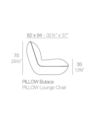 Vondom Pillow lounge chair in polyethylene