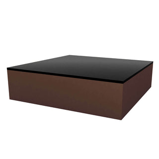 Vondom Jut Chill low table 120x120 h.32 cm by Studio Vondom Vondom Brown - Buy now on ShopDecor - Discover the best products by VONDOM design