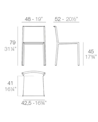 Vondom Quartz chair in polypropylene