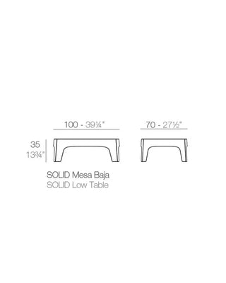 Vondom Solid coffee table in polypropylene