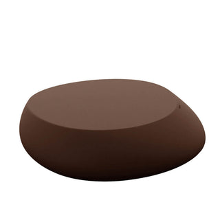 Vondom Stone low table polyethylene by Stefano Giovannoni Vondom Brown - Buy now on ShopDecor - Discover the best products by VONDOM design