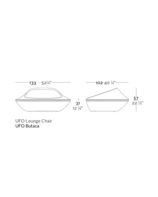 Vondom Ufo lounge chair in polyethylene