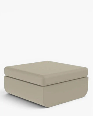 Vondom Ulm pouff in polyethylene with upholstered cushions