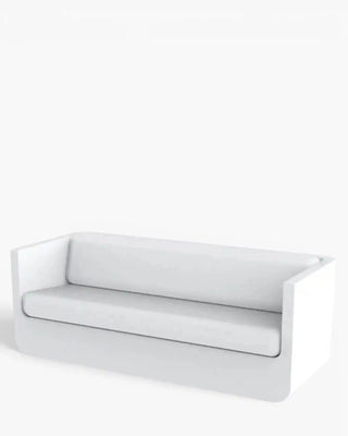 Vondom Ulm sofa in polyethylene with upholstered cushions