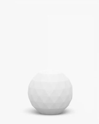 Vondom Vases LED sphere floor lamp in Ice White 2101 polyethylene