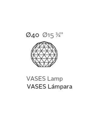 Vondom Vases LED sphere floor lamp in Ice White 2101 polyethylene