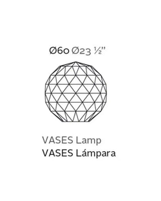 Vondom Vases LED sphere floor lamp in Ice White 2101 polyethylene