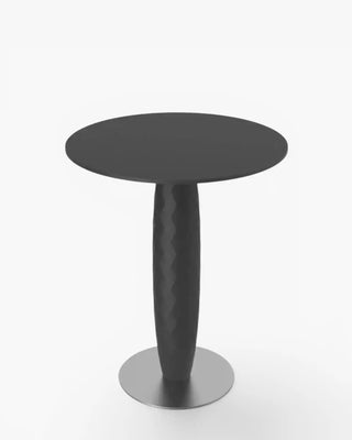 Vondom Vases table with stainless steel base and round top HPL