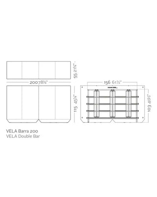 Vondom Vela bar counter in polyethylene