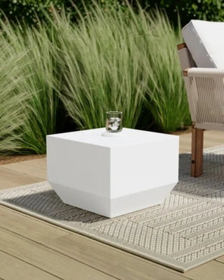 Vondom Vela low square coffee table in polyethylene