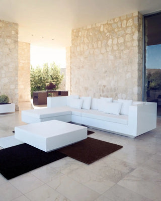Vondom Vela low square coffee table in polyethylene