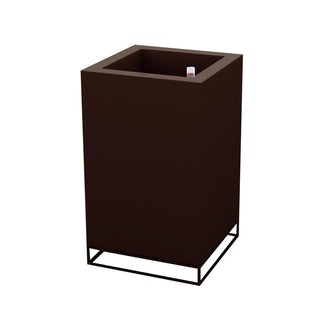 Vondom Vela Cubo Alto vase 100 cm by Ramón Esteve Vondom Brown - Buy now on ShopDecor - Discover the best products by VONDOM design