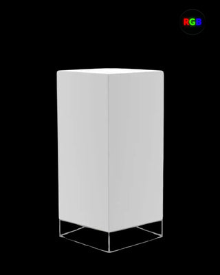 Vondom Vela High LED floor lamp in Ice White 2101 polyethylene
