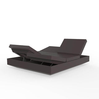 Vondom Vela Daybed 200x180 cm square reclining garden daybed Vondom Brown - Buy now on ShopDecor - Discover the best products by VONDOM design
