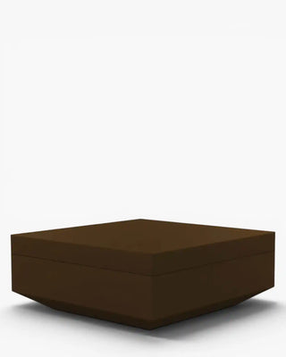 Vondom Vela pouff in polyethylene with upholstered cushion