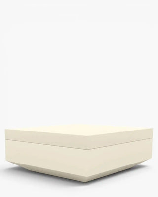 Vondom Vela pouff in polyethylene with upholstered cushion