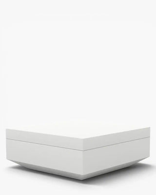 Vondom Vela pouff in polyethylene with upholstered cushion
