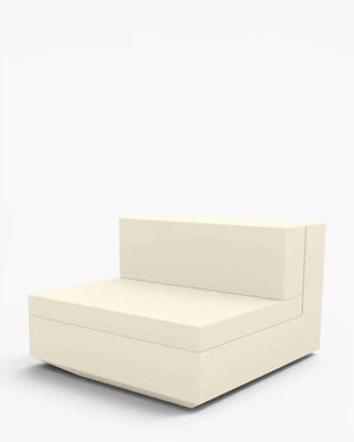 Vondom Vela sofa central armless module in polyethylene with upholstered cushions