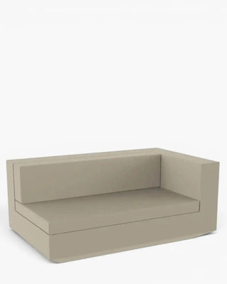 Vondom Vela sofa end module in polyethylene with upholstered cushions