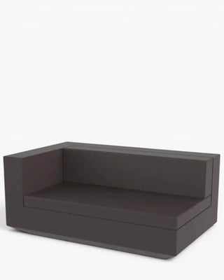 Vondom Vela sofa end module in polyethylene with upholstered cushions