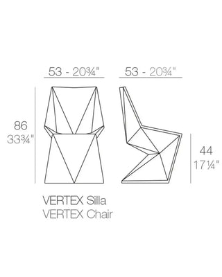 Vondom Vertex Silla chair in polyethylene