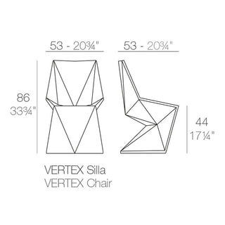 Vondom Vertex Silla chair polyethylene by Karim Rashid - Buy now on ShopDecor - Discover the best products by VONDOM design