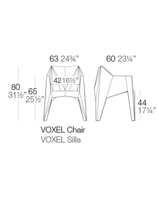 Vondom Voxel armchair in polyethylene