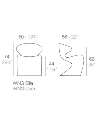 Vondom Wing chair in polyethylene