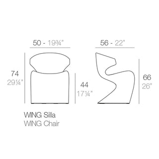 Vondom Wing chair for outdoo by A-cero - Buy now on ShopDecor - Discover the best products by VONDOM design