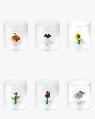 WD Lifestyle Fruits and Flowers set 6 tumblers mix 1 - Buy now on ShopDecor - Discover the best products by WD LIFESTYLE design