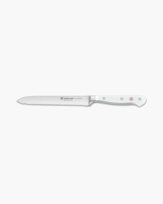Wusthof Classic serrated utility knife 14 cm - 5 in White - Buy now on ShopDecor - Discover the best products by WÜSTHOF design