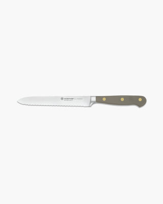 Wusthof Classic serrated utility knife 14 cm - 5 in Wusthof Velvet Oyster - Buy now on ShopDecor - Discover the best products by WÜSTHOF design