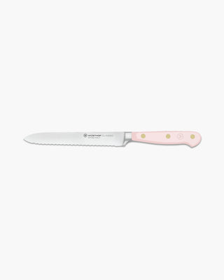 Wusthof Classic serrated utility knife 14 cm - 5 in Wusthof Pink Himalayan Salt - Buy now on ShopDecor - Discover the best products by WÜSTHOF design