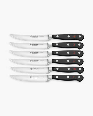 Wusthof Classic steak knife set Black Set 6 - Buy now on ShopDecor - Discover the best products by WÜSTHOF design