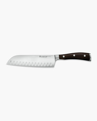 Wusthof Ikon santoku knife with hollow edge 17 cm - 7 in - african black wood - Buy now on ShopDecor - Discover the best products by WÜSTHOF design