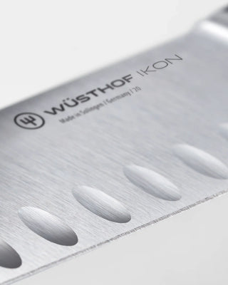 Wusthof Ikon santoku knife with hollow edge 17 cm - 7 in - african black wood - Buy now on ShopDecor - Discover the best products by WÜSTHOF design