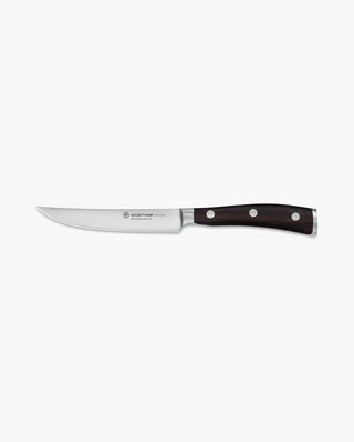 Wusthof Ikon steak knife 12 cm - 4 1/2 in - african black wood - Buy now on ShopDecor - Discover the best products by WÜSTHOF design