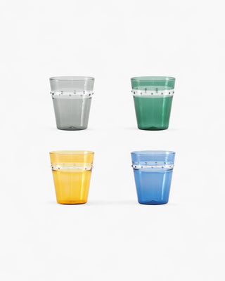Zafferano A Pallini set 4 assorted colors tumbler 30 cl - 10.14 oz - Buy now on ShopDecor - Discover the best products by ZAFFERANO design