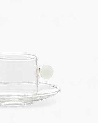 Zafferano Bilia glass Coffee cup with small plate 12 cl-4.06 oz - Buy now on ShopDecor - Discover the best products by ZAFFERANO design