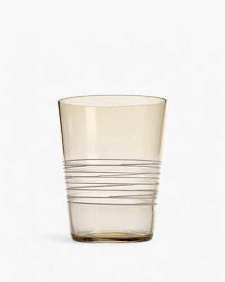 Zafferano Filante tumbler coloured glass 40 cl-13.52 oz Amber - Buy now on ShopDecor - Discover the best products by ZAFFERANO design