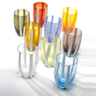 Zafferano Gessato tumbler coloured glass - Buy now on ShopDecor - Discover the best products by ZAFFERANO design