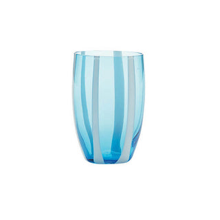 Zafferano Gessato tumbler coloured glass Zafferano Aquamarine - Buy now on ShopDecor - Discover the best products by ZAFFERANO design