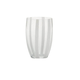 Zafferano Gessato tumbler coloured glass Transparent - Buy now on ShopDecor - Discover the best products by ZAFFERANO design