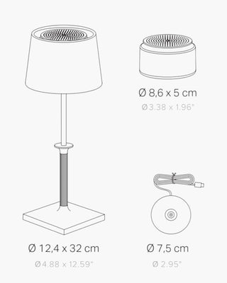 Zafferano Lampes à Porter Poldina Classic table/portable lamp - Buy now on ShopDecor - Discover the best products by ZAFFERANO LAMPES À PORTER design