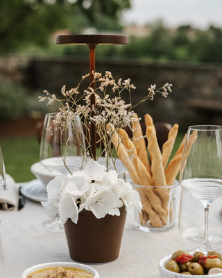 Zafferano Lampes à Porter Lámpara de mesa LED Poldina Reverso Pro